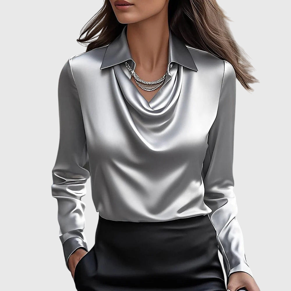 Lallisa | Elegant Blus med Blomstertryck