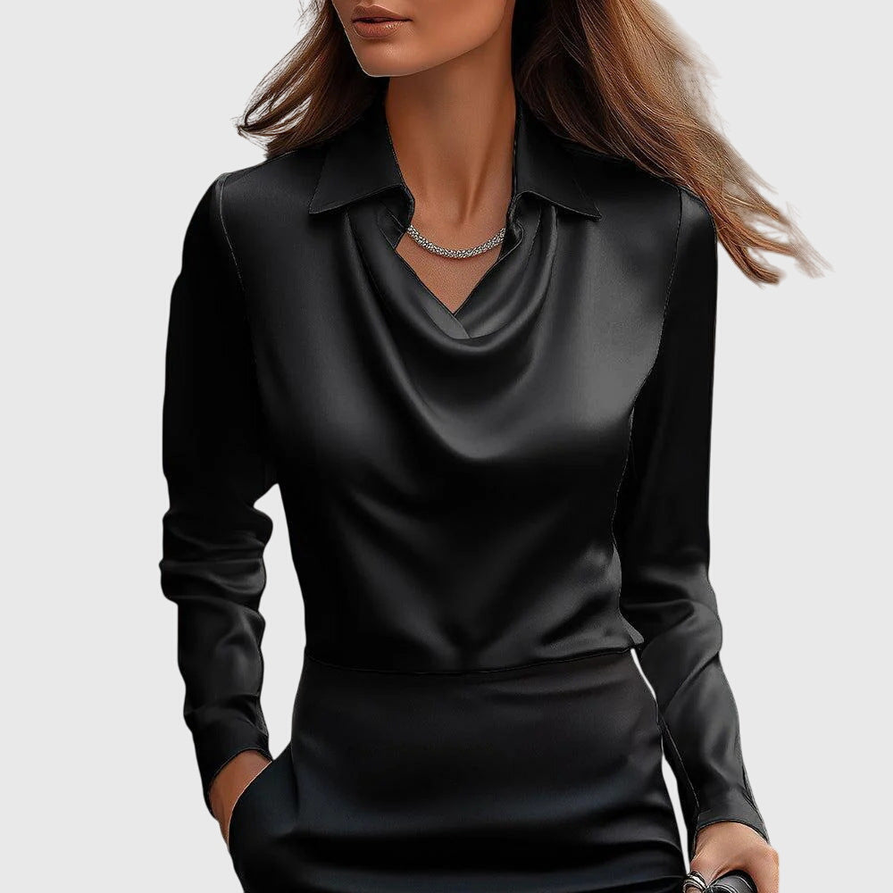 Lallisa | Elegant Blus med Blomstertryck