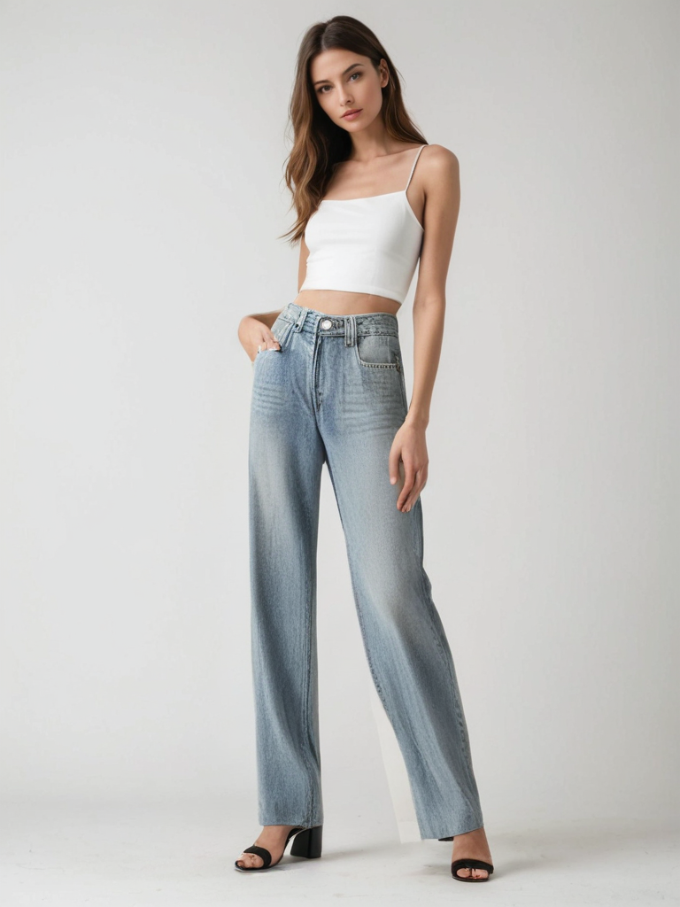 Lallisa | Vintage Utsvängd Jeans