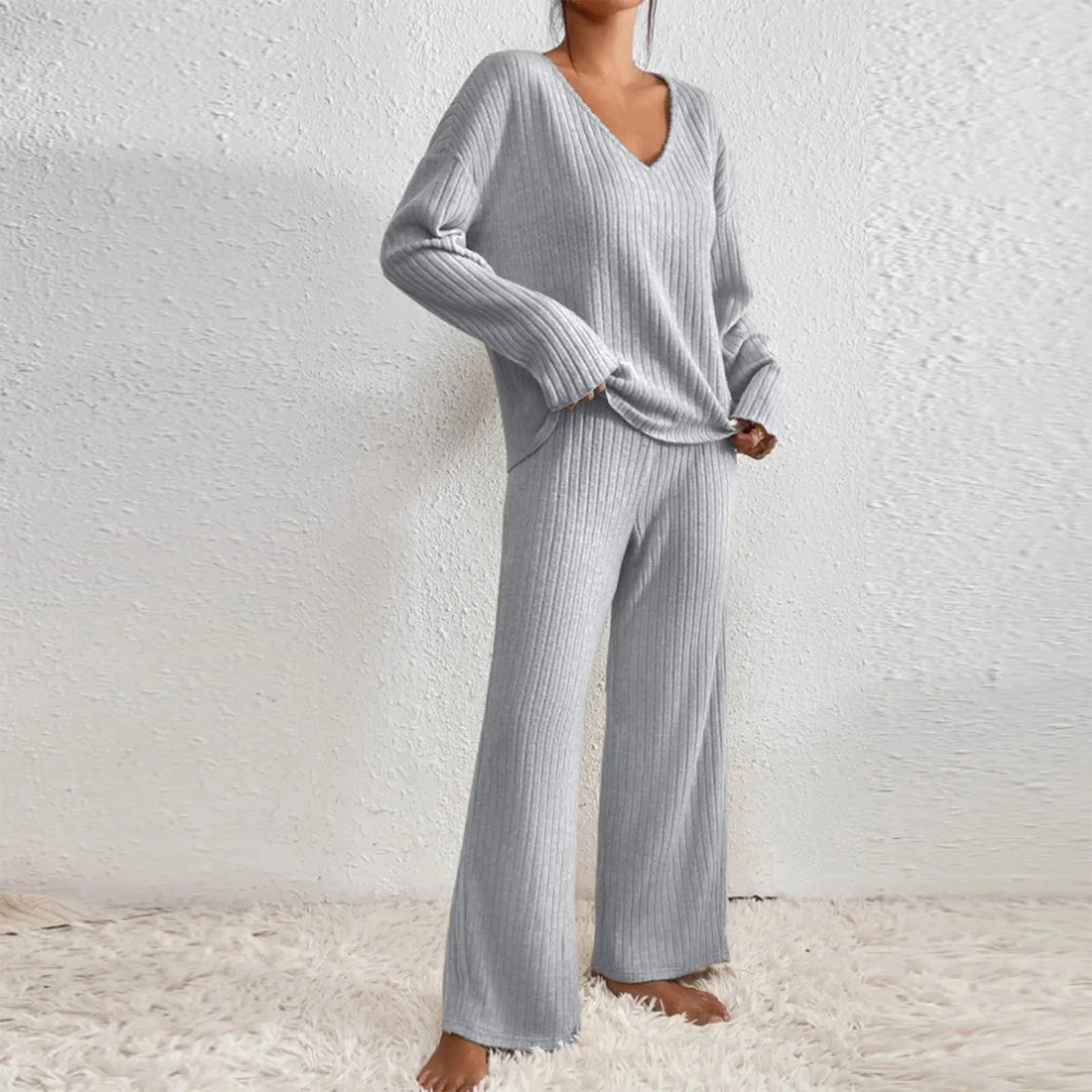 Lallisa | Mysig Stickad Lounge Set