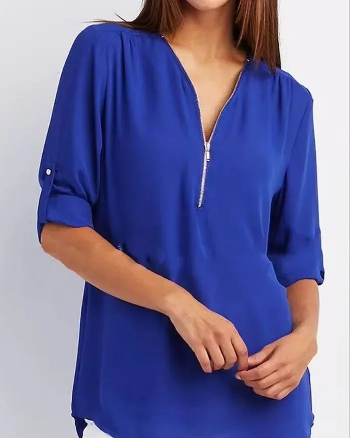 Lallisa | Ronja – Elegant topp med dragkedja