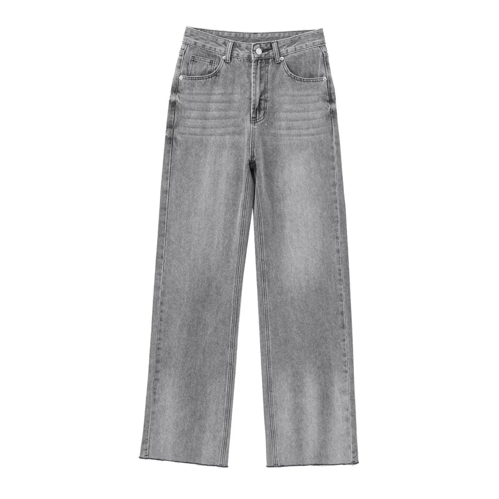 Lallisa | Grå Utställd Jeans