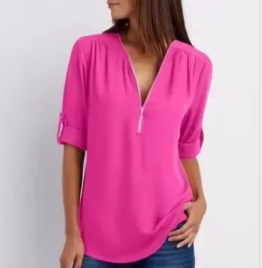 Lallisa | Ronja – Elegant topp med dragkedja